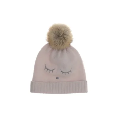 Pompon muts (Wit, Beige) van Livly Kasjmier