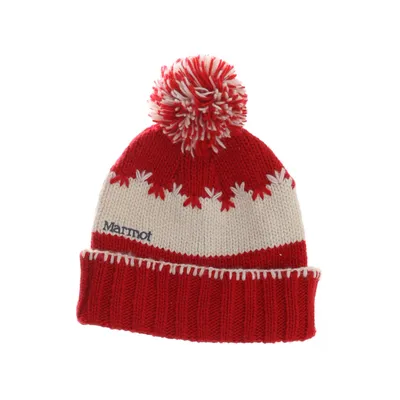Pompon muts (Rood) van Marmot Acryl, Wol