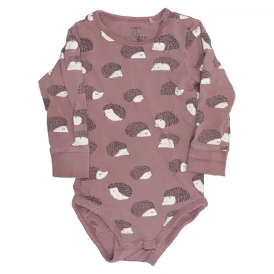 Body (Marron, Blanc) de Lindex Baby Coton, Élasthane