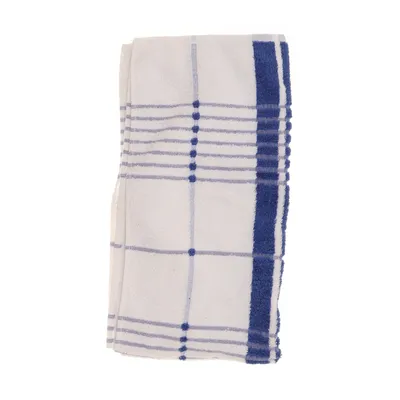 Towel (White, Blue) from Frottier Cawo Cotton