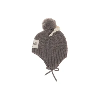 Pompon muts (Groen) van Little Jalo Wol