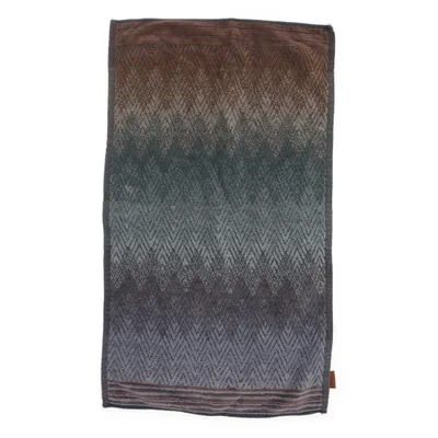 Handduk (Grå, Flerfärgad) från Missoni Home Bomull