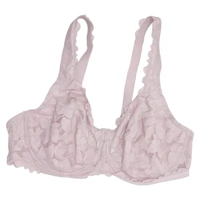 Bra (Pink) from XLNT by KappAhl Elastane, Metallic fiber, Polyamide