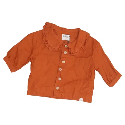 Blouse (Bruin) van Matona Linnen