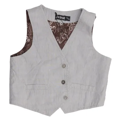 Suit vest (Gray) from Detroit Cotton, Polyester