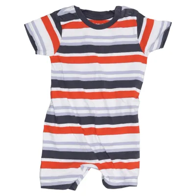 Barboteuse (Bleu, Rouge, Blanc) de Nutmeg Coton, Élasthane