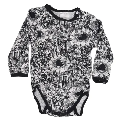 Body (Black, White) from Moomin by Martinex Elastane, Organic cotton