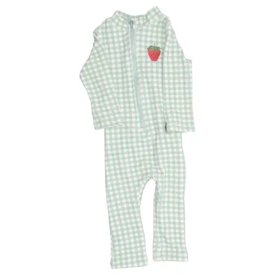 Rompers (Green, White) from Kuling Elastane, Polyamide