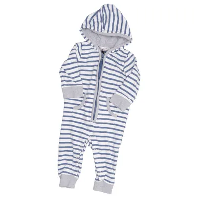 Sparkedragt (Blå, Hvid, Grå) fra Newborn by Lindex Bomuld