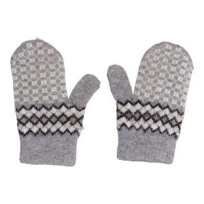 Moufles (Gris, Multicolore) de Börjesson Angora, Élasthane, Polyamide, Laine