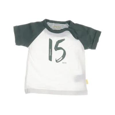 T-shirt (White, Green) from Bess Elastane, Cotton