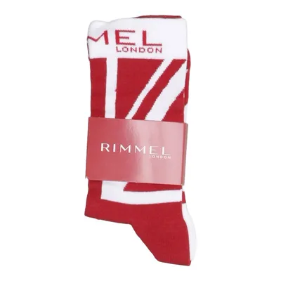 Socks (Red, White) from Rimmel London Cotton, Elastane, Polyamide