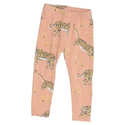 Leggings (Oranje, Meerkleurig) van The Striped Cat Elastaan, Organisch katoen