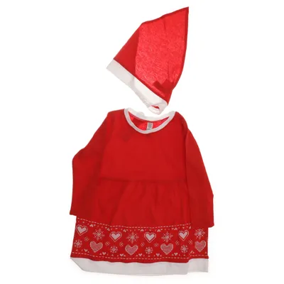 Fancy dress (Red, White) from Lindex Cotton