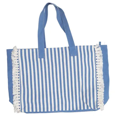 Beach bag (Blue, White) from Collistar Cotton, Recycled polyester