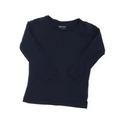 Lange mouwen shirt (Blauw) van Zeeman Katoen, Elastaan