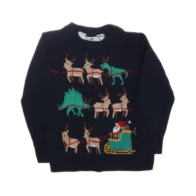 Julesweater (Blå, Flerfarvet) fra H&M Bomuld