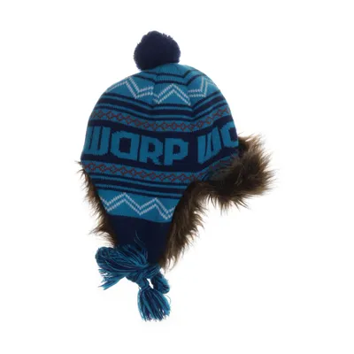 Trapper hat (Blue, Brown, White) from Warp Acrylic