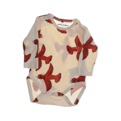 Body (Beige, Röd) från Mini Rodini Bomull