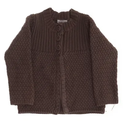 Cardigan (Bruin) van POMPdeLUx Katoen, Wol