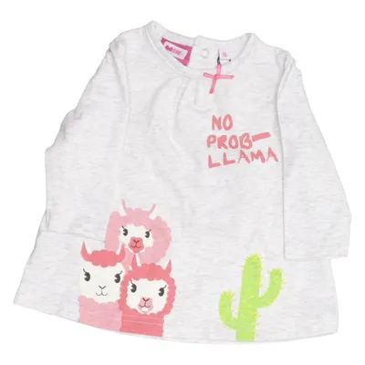 Langærmet t-shirt (Grå, Flerfarvet) fra Mini Bomuld, Elastan