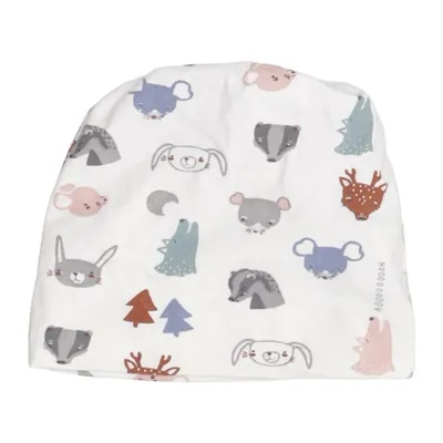 Beanie (White, Multicolored) from Lindex Newborn Cotton, Elastane