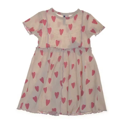 Dress (Beige, Pink) from Rikiki Cotton, Elastane, Polyester