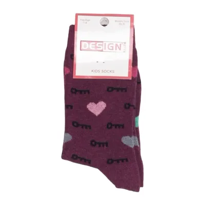 Chaussettes (Violet, Multicolore) de Designo's Coton, Élasthane, Polyamide
