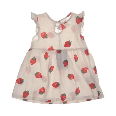 Klänning (Vit, Röd) från H&M Bomull