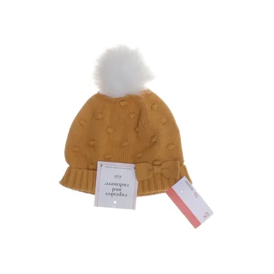 Bobble hat (Yellow, White) from Cupcakes and Cashmere Acrylic, Cotton, Polyester