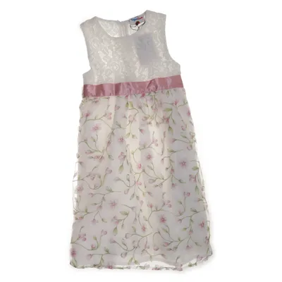 Klänning (Vit, Flerfärgad) från Topolino Bomull, Elastan, Polyamid, Polyester, Viskos