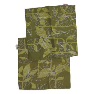 Kuddfodral (Grön, Vit, Gul) från Serholt Bomull, Polyester