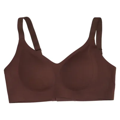 Bralette (Brown) from Creamy Fabrics Elastane, Polyamide
