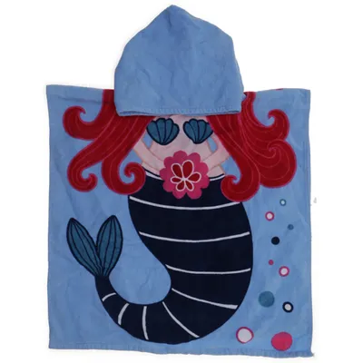 Badcape (Blå, Flerfärgad) från Hemtex Bomull