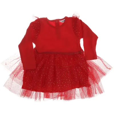 Klänning (Röd) från KappAhl Bomull, Elastan, Polyester