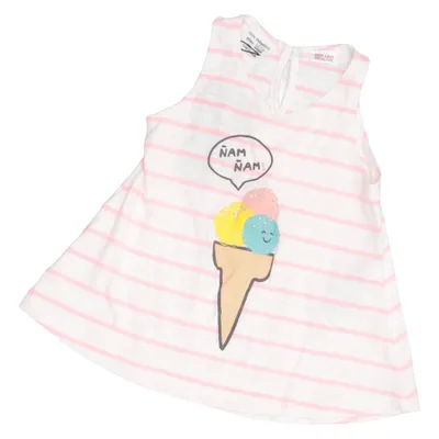 T-shirt (Vit, Rosa, Flerfärgad) från Zara BabyGirl Bomull, Polyester