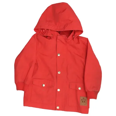 Regnjacka (Röd) från Mini Rodini Ekologisk bomull, Återvunnen polyester