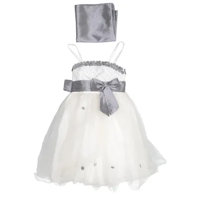 Flower girl dress (White, Gray) from M.C. Polyamide, Polyester