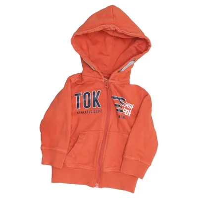 Hoodie (Orange) from D.M.D by Denim Day Cotton