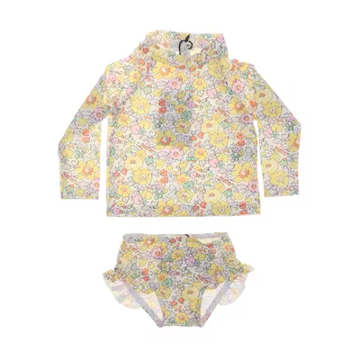 Pyjama (Geel, Meerkleurig) van Olivier London Polyamide, Elastaan, Polyester
