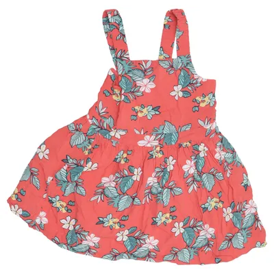Dress (Red, Multicolored) from Polarn O. Pyret Cotton, Viscose