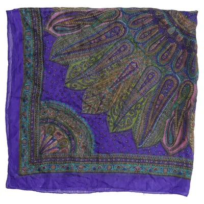 Halsdoek (Blauw, Meerkleurig) Zijde