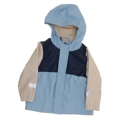 Regenjack (Wit, Blauw) van Kiki & Koko Polyester, Polyurethaan