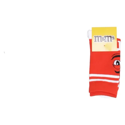 Chaussettes (Rouge, Blanc) de M&M's Élasthane, Coton biologique, Polyester