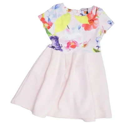 Klänning (Rosa, Flerfärgad) från Baker by Ted Baker Bomull, Elastan, Polyester