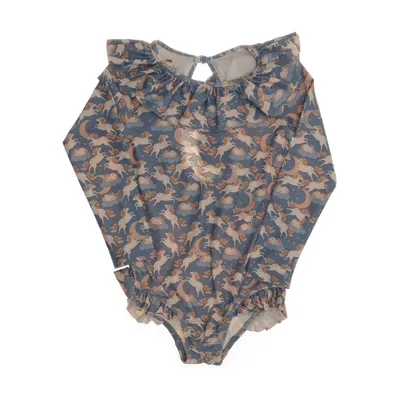 Maillot de bain une pièce (MANUCALS FRILL SWIMSUIT) de Konges Sløjd Élasthane, Polyester recyclé