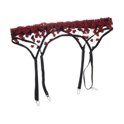 Strumpebandshållare (Svart, Röd)