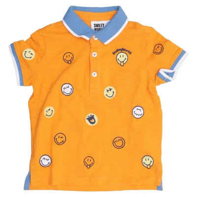 Poloshirt (Oranje, Meerkleurig) van Smiley World Katoen