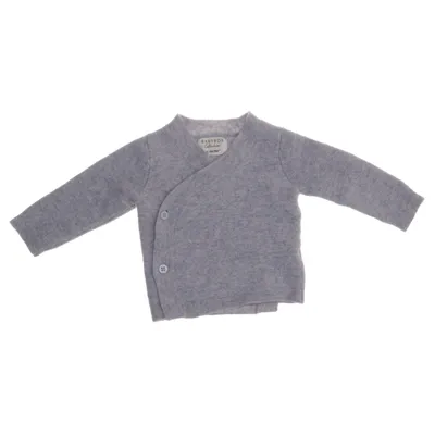 Cardigan cache-cœur (Gris) de Baby Box Laine de mouton