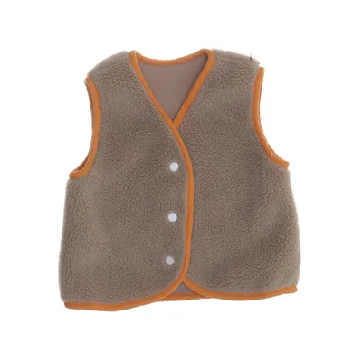Gilet (Beige) de Rose&Toni Coton, Élasthane, Polyester, Laine